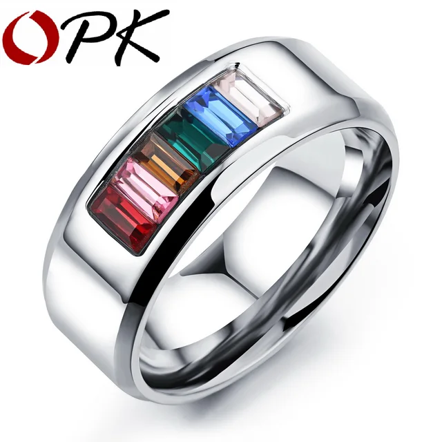opk fashion rainbow weddingengagement rings for men women wholesale gay pride ring with cubic - Rainbow Wedding Rings opk fashion rainbow weddingengagement rings for men women wholesale gay pride ring with cubic - Rainbow Wedding Rings