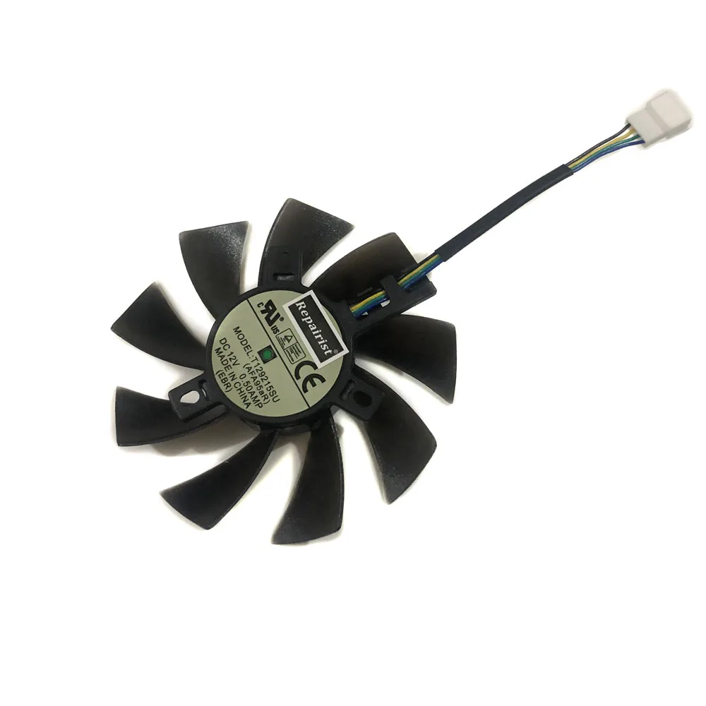 82 85 мм T129215SU GPU радиатор альтернативный охлаждающий вентилятор для GIGABYTE RX580 480 570 470