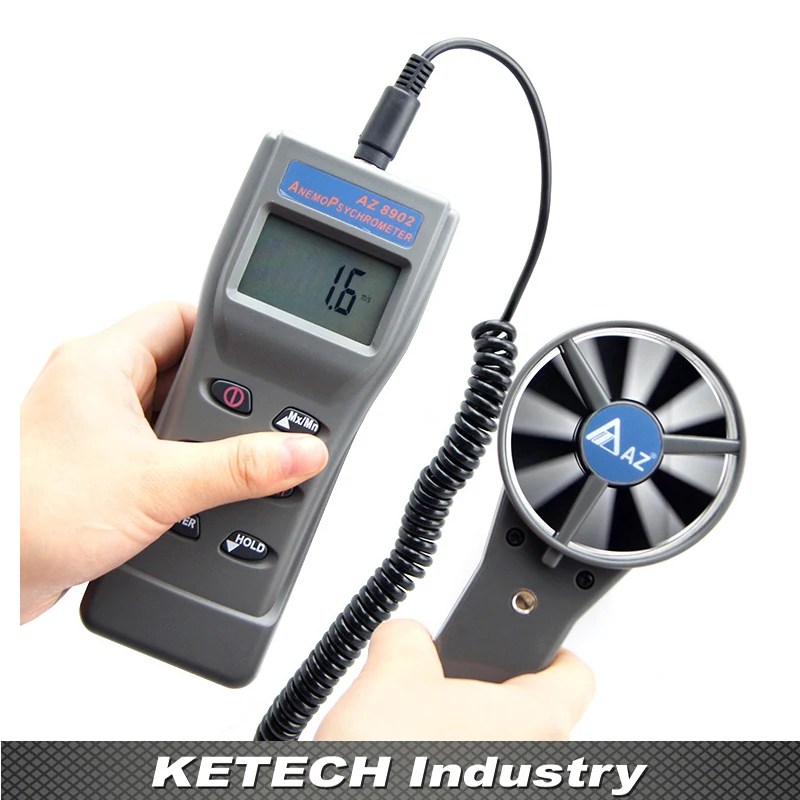 AZ 8911 Handheld Digital Air Flow Meterin Speed Measuring Instruments