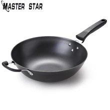 Мастер Звезда 32 см непокрытие чугунные Woks Genreal использование для газовой и индукционной плиты