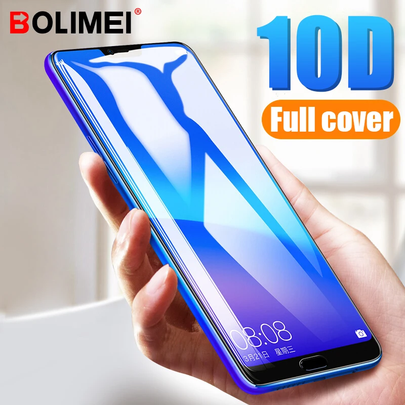 Защитное стекло Закаленное 10D для Huawei Honor 10/9/8 Lite/Huawei Mate 20 Lite Pro|Защитные стёкла и