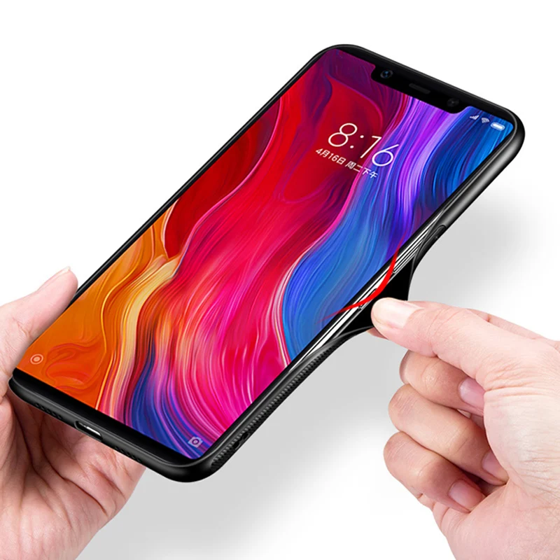 Чехол из закаленного стекла для Xiaomi Mi Mix 2 s чехол мягкая силиконовая рамка Жесткий