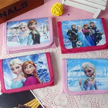 Disney замороженные дети мультфильм короткие милые кошельки игрушки сумки начальной школы подарок кошельки принцесса мальчики автомобиль ручные сумки
