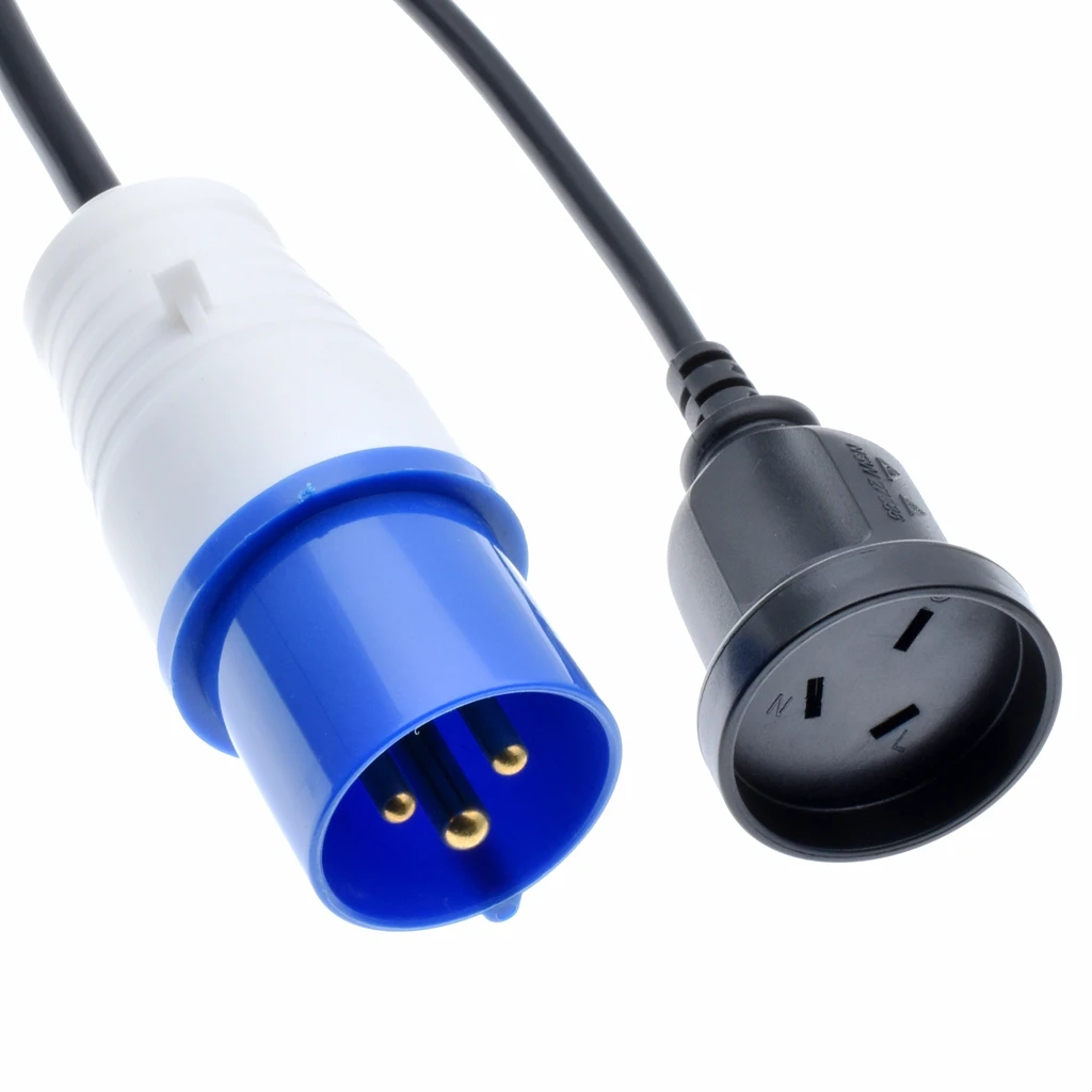 IEC309 316P6 to Australia SAA Outlet socket connect the AS3112 Plug 316C6 receptacle power cord 1.0mm wire guage IP44 | Обустройство