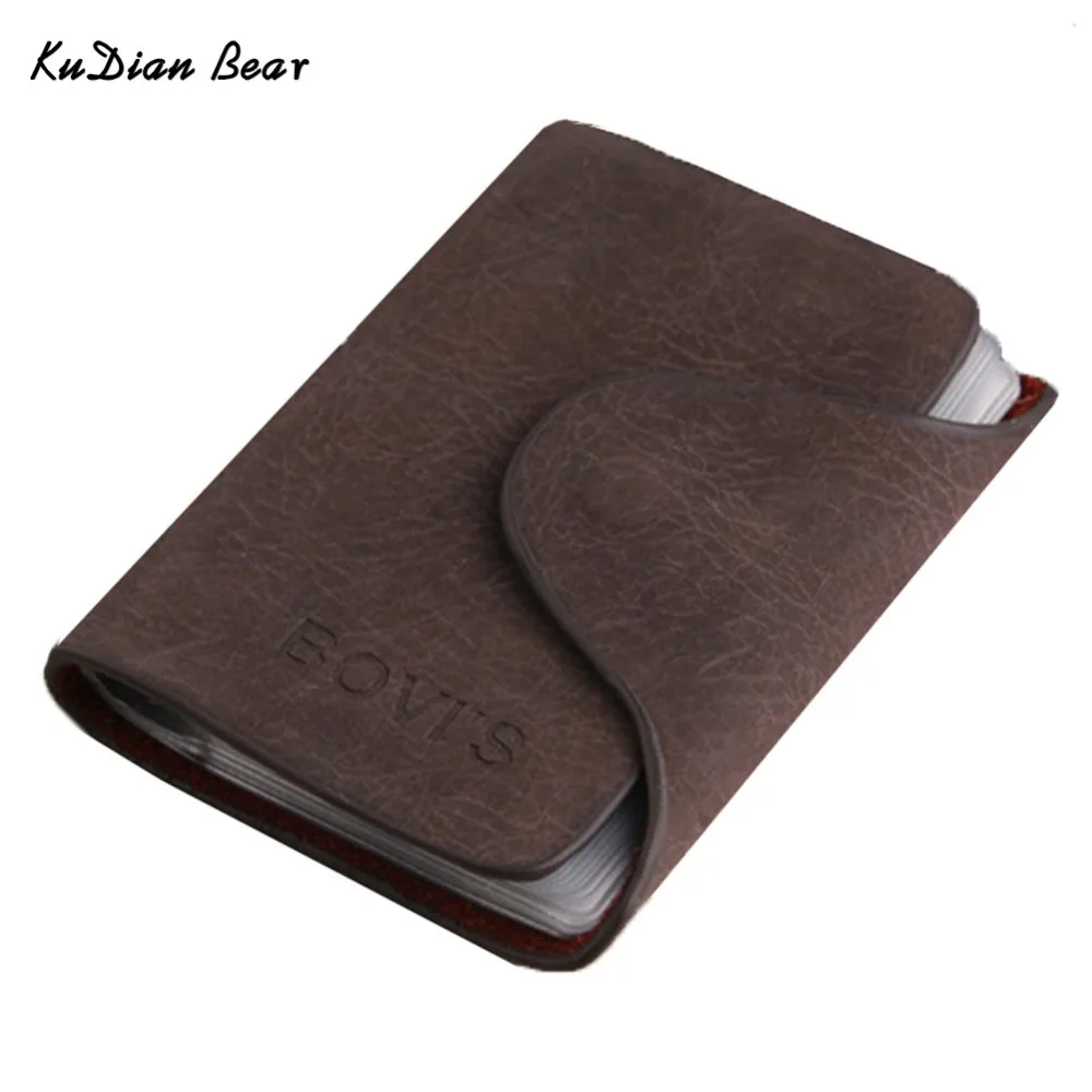 BOVIS Credit Card Holder 20 Bits Business Card Holder Rfid