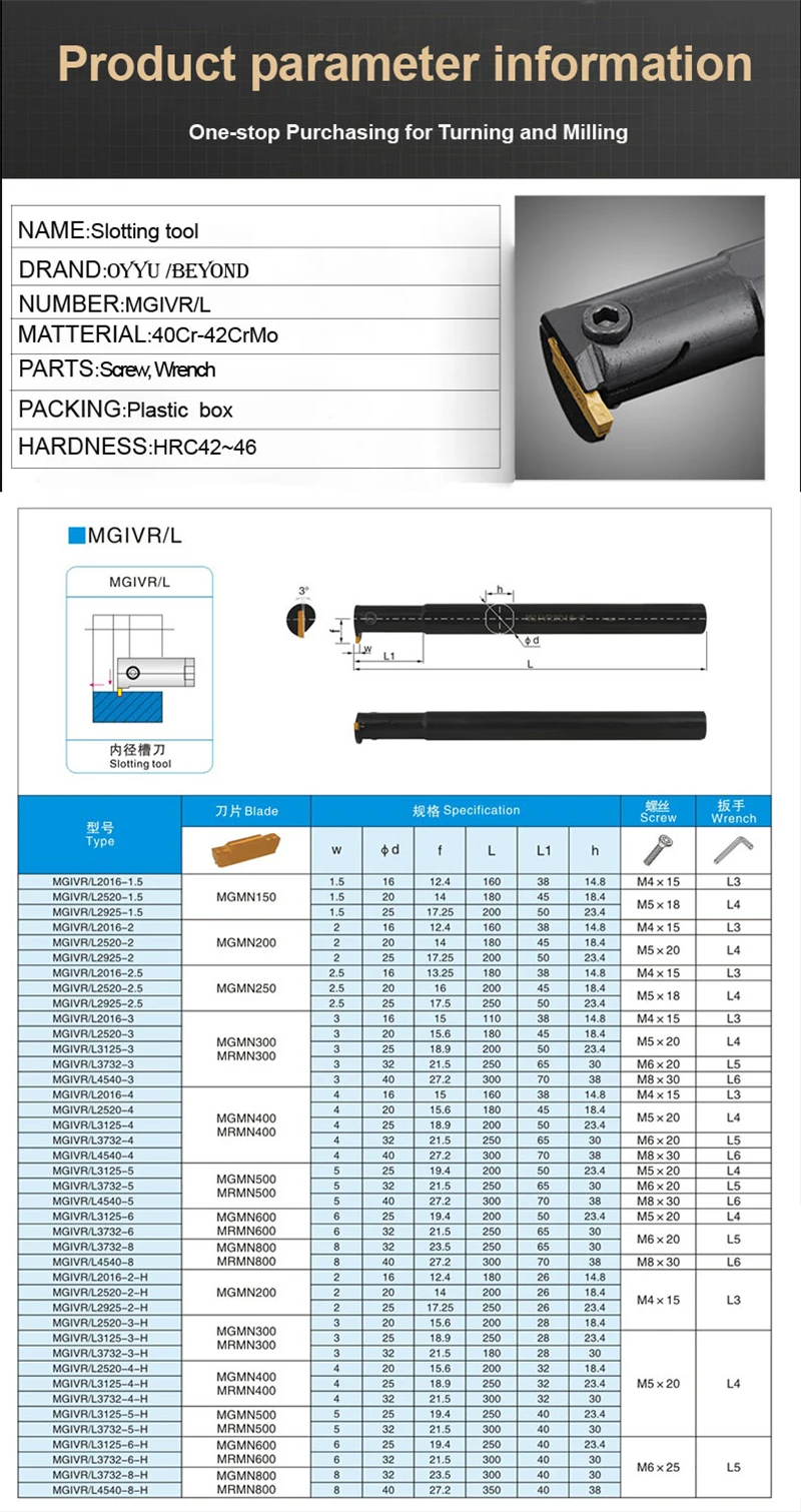 OYYU MGIVR MGIVR3125 MGIVR3125-3 MGIVL3125-3 режущий инструмент токарный станок Инструменты MGIVL3125 аксессуары для станков держатель токарного инструмента