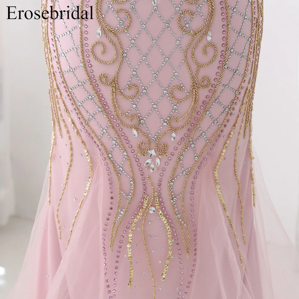Contrast Color Beading 2019 Autumn Evening Dress Long Prom Party Gown Sweep Train Vestido De Festa Off The Shoulder ZLR011