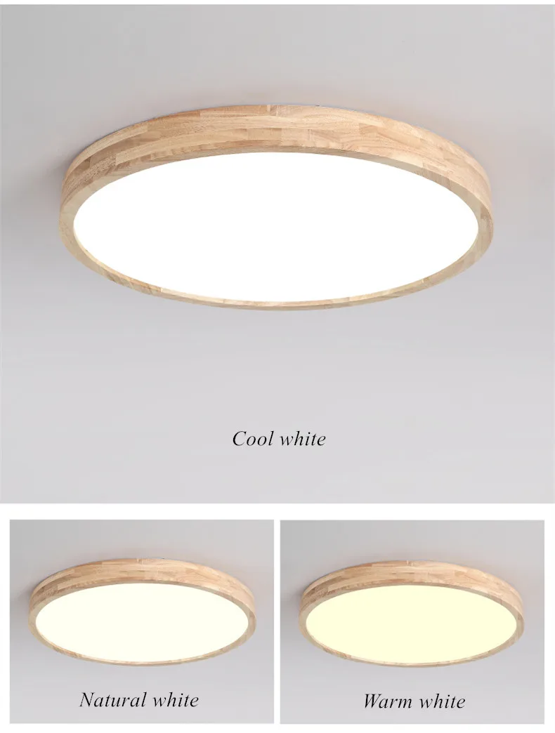 Wood Art Modern LED Ceiling Light Fixtures for Living Dining Room Bedroom Home Decoration Indoor Lighting Lampara Techo 11