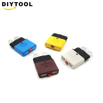 

New DC28V Manual Reset Circuit Breaker Blade Fuse for Car Truck Boat Marine Automatic Reset Mini Circuit Breaker Blade Fuse