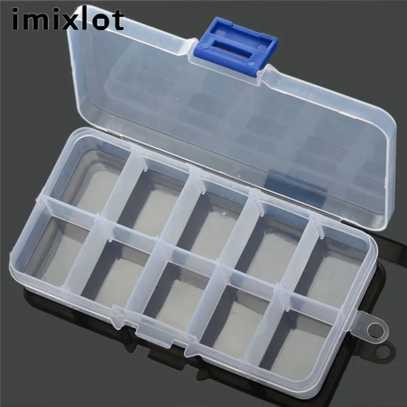 Пластиковая круглая прямоугольная прозрачная коробка imixlot для пирсинга тела