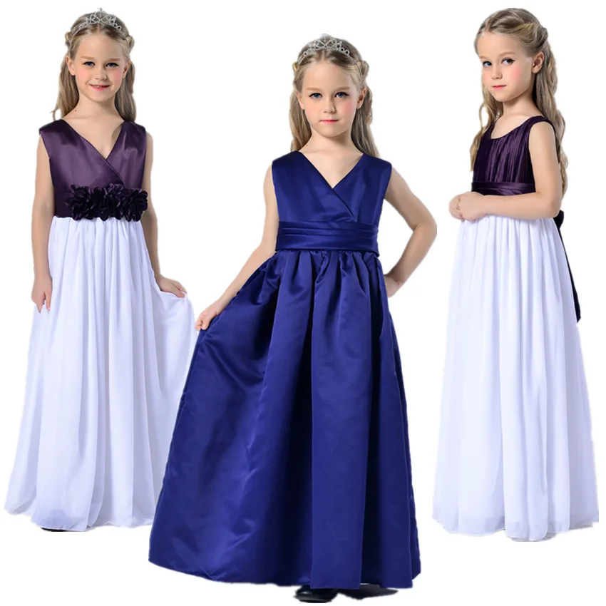 Girls Party Long Dress 2018 European And American Elegant Baby