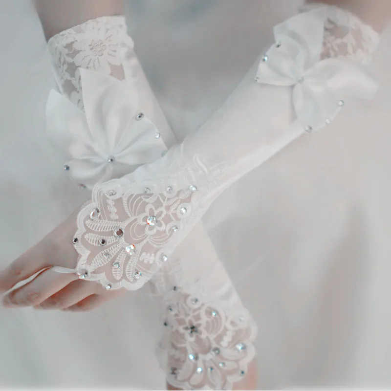 Невесты Черный Белый цвет слоновой кости шампанж женские свадебные перчатки вечернее платье Локоть Длинные атласные свадебные перчатки