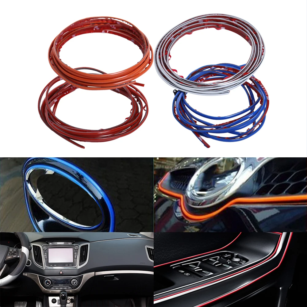 Car Interior Mouldings Trim Strip Car Decoration Strip Body Protector Car Styling Internal