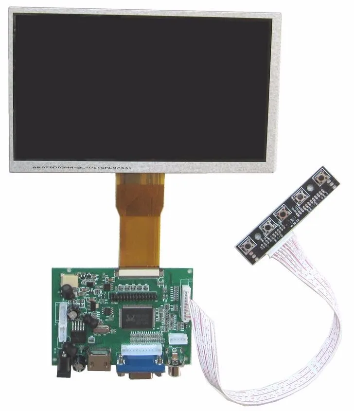 NoEnName_Null Raspberry PI 3/B+ специальные 7 дюймов TFT ЖК-дисплей цифровой дисплей Комплект HDMI+ VGA+ 2AV с сенсорной панелью 1024*600