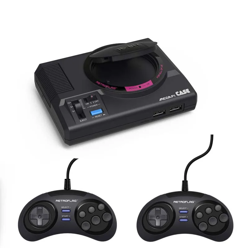  Retroflag MEGAPi CASE-M with Classic USB Controller-M +Power Adapter + 32GB SD Card for Raspberry P