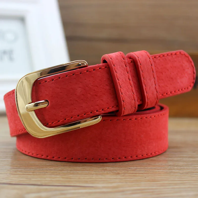 

2016lgfd916 women's belt vintage nubuck SUEDE MAN MADE LEATHER belt female brief fashion pin buckle DRESS BELT