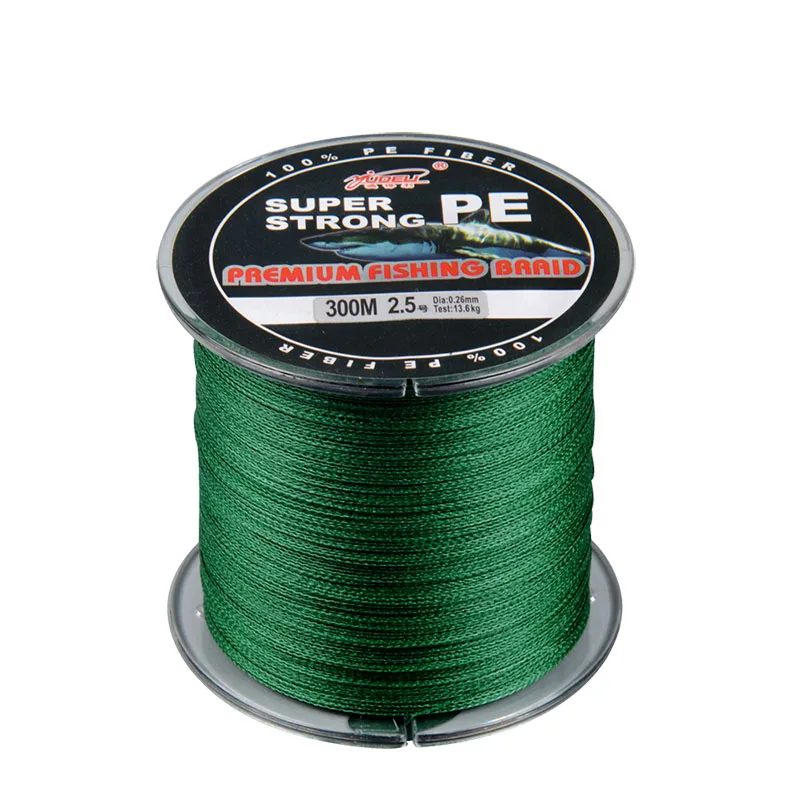 Fishing Line 300M 4 Strands Superpower Braided wire 4.8kg-40.2kg  Multifilament Braided Fishing Line Reservoir Pond