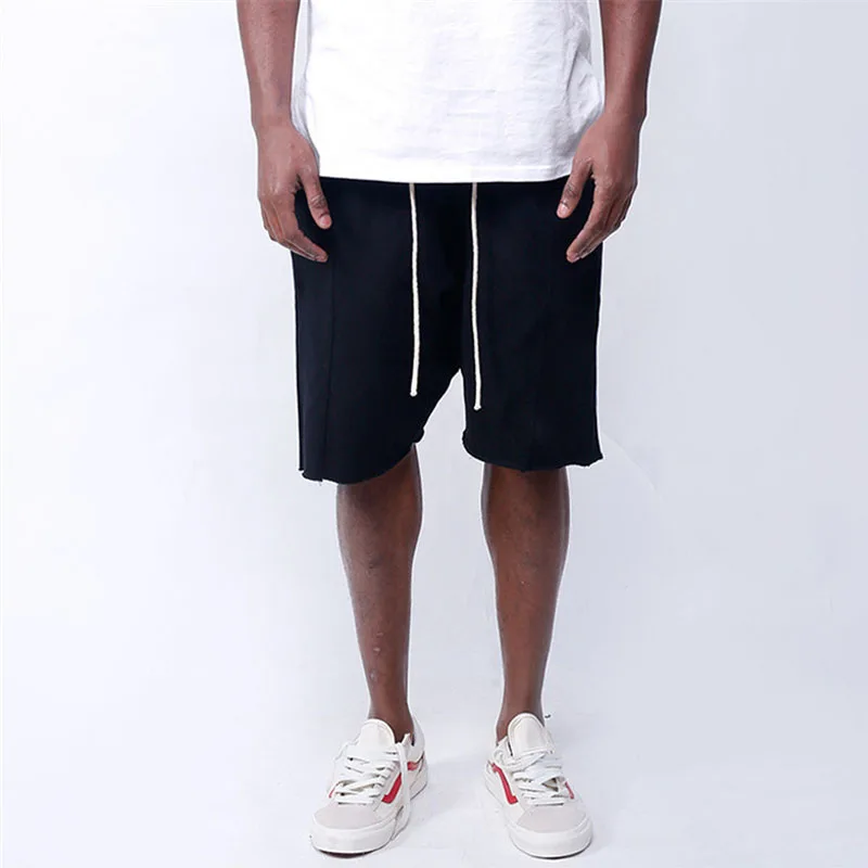 2019 фитнес мужские свободные однотонные пляжные шорты тренировочные брюки повседневные Брендовые мужские шорты для фитнеса модная летняя
