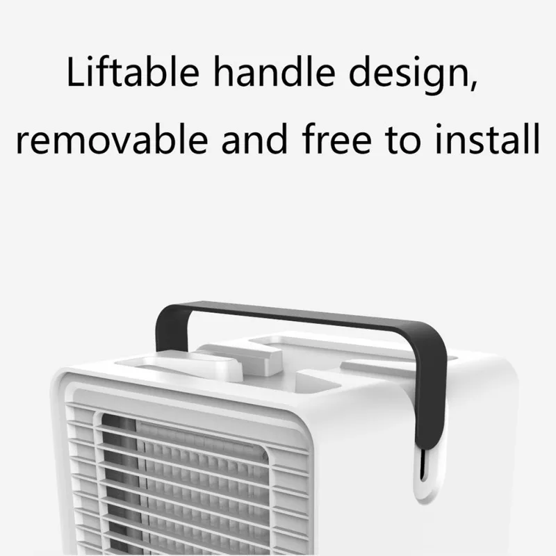 Кондиционер охлаждающий вентилятор увлажняюший очиститель портативный кулер ночник резервуар для воды охлаждающий вентилятор USB