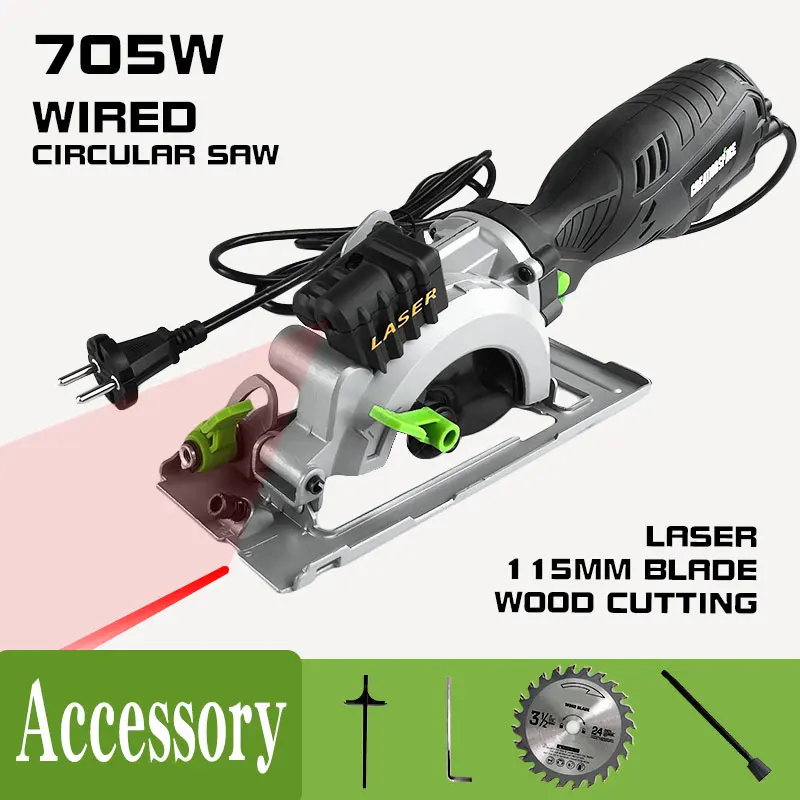 

Mini Circular Saw Electric Woodworking Circular Saw 115mm Multi-function Cutting Machine Household Small Flip Saw Circula