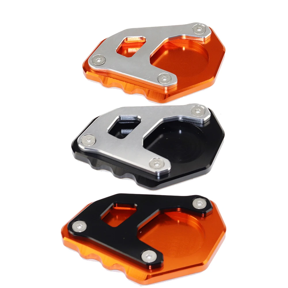 For KTM 1050 1090 1190 1290 Adventure Aluminum Kickstand Motorcycle Aluminum Foot Pad Plate Side