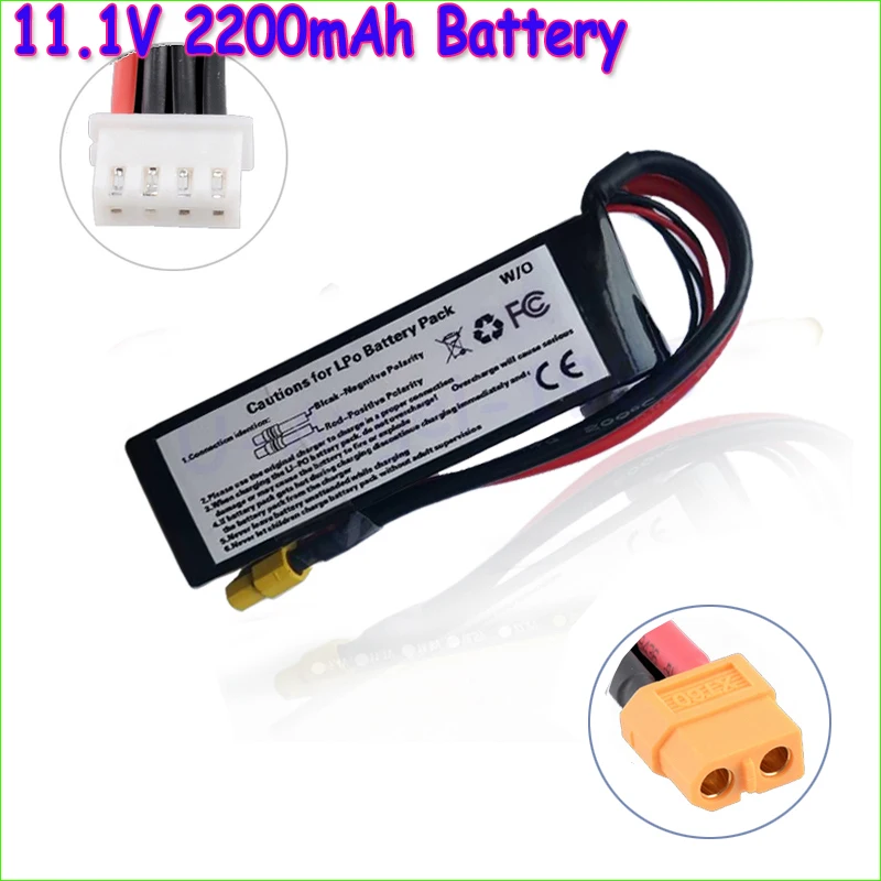 

1pcs Lipo Battery 11.1V 2200Mah 3S XT60 Plug For Walkera Runner 250 250-Z-26 RC Helicopter Qudcopter Drone