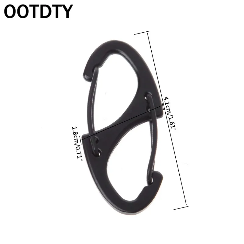 

2pcs 8 Shape Carabiner Mini EDC Keychain Portable Outdoor Hook Hang Buckle Clasp
