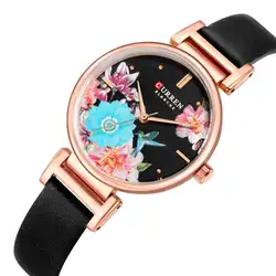 Лучший бренд класса люкс Wriat наручные часы Curren кожаные часы Водонепроницаемость модная коллекция досуг женские кварцевые часы