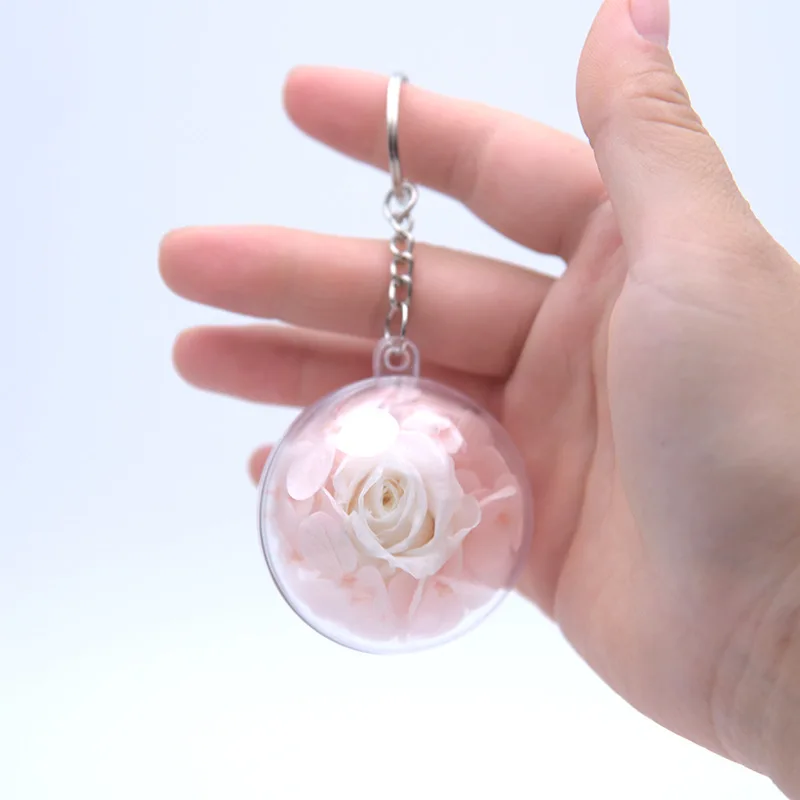 Natural Flower Decoration Eternal Flower Creative Key Ring Bag Keychain