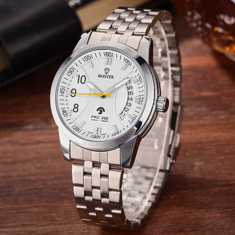 

Luxury Fashion Silver Automatic Mechanical Wrist Watch Sport Skeleton Stainless Steel Mens Watch Date Calendar Reloj para hombre