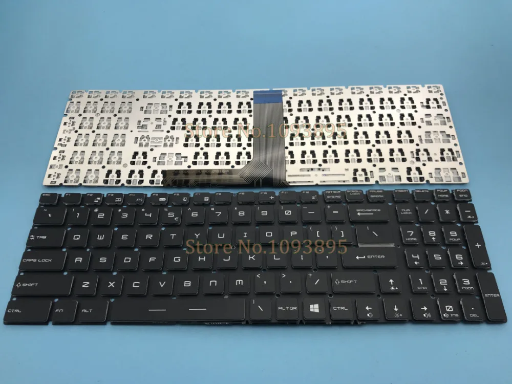 Teclado do Portátil sem Retroiluminação para Msi Steelseries Gp62 6qe Gp72 2qe Novo