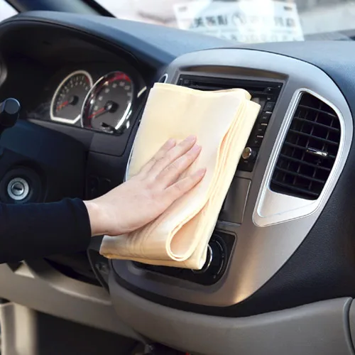 

Car Washing Cloth Cleaning Towel Wipes Magic Chamois Leather Clean Cham 43*32cm