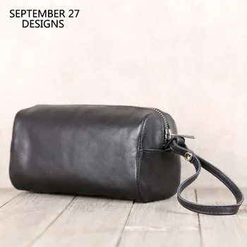 

Genuine Leather Women Wallets Luxury Male Clutch Multifunctional Purses Mini Hand Bag Phone Purse Organizer Wallet Money Bag