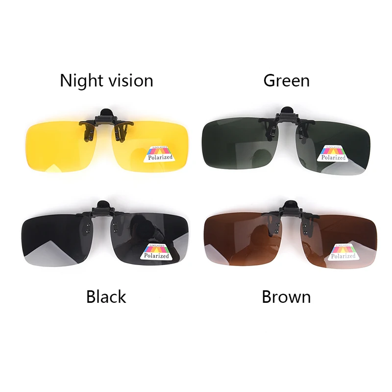 Одна деталь для мужчин и женщин вождения солнцезащитные очки Поляризованные клип для близорукости короткий прицел