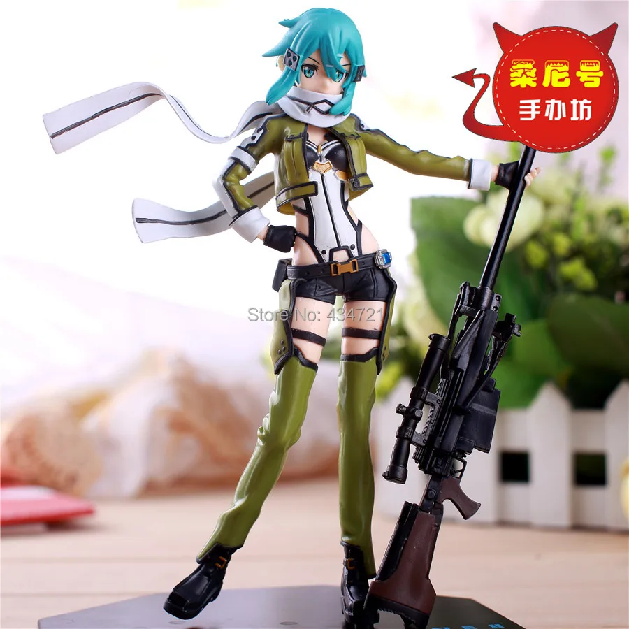 Горячая Распродажа игра Аниме Sword Art Online Asada shino Sinon фантомная пуля крутая с