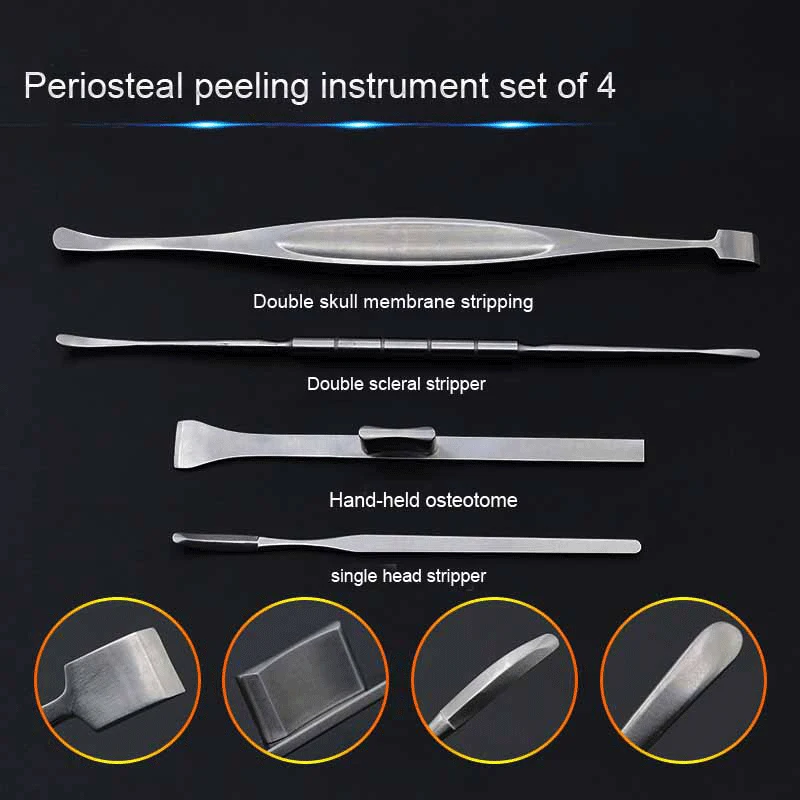 Periosteal stripper round head single and double head scleral stripper hand held bone chisel beauty nose 4