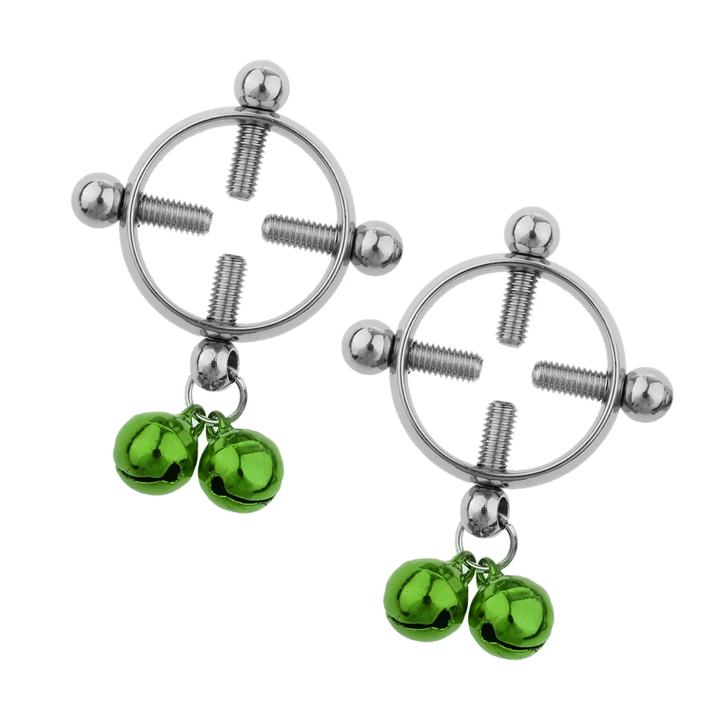 2pcs Women Cheater Fake Nipple Ring Shield Ring Screw Body Piercing Circle None Pierced
