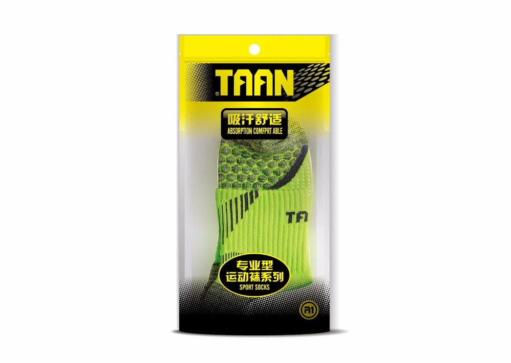 1 пара,, мужские спортивные носки TAAN, толстые хлопковые носки для бадминтона, тенниса, Нескользящие T-345