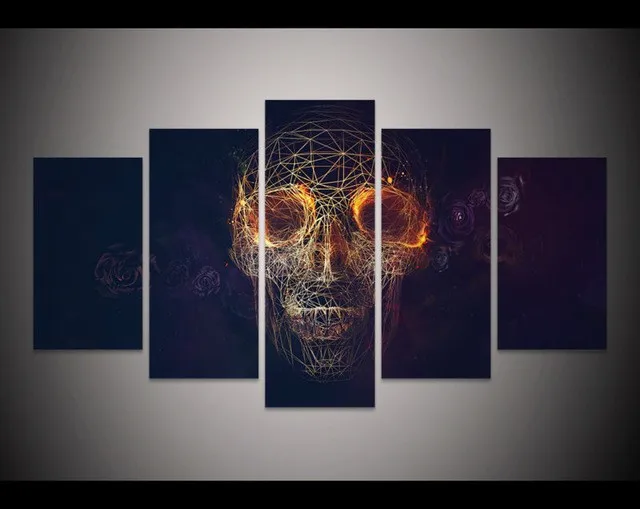 Print-geometric-skull-face-Painting-Halloween-Home-decor-Picture-living-room-wall-decor-print-Halloween-Canvas.jpg_640x640