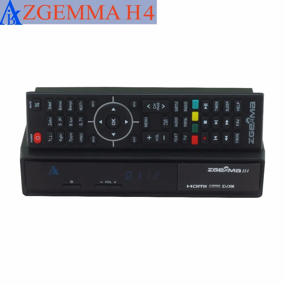 2 шт./лот zgemma H4 кабельный ТВ бокс тройной тюнер 3 * dvb c поддержка изображения на