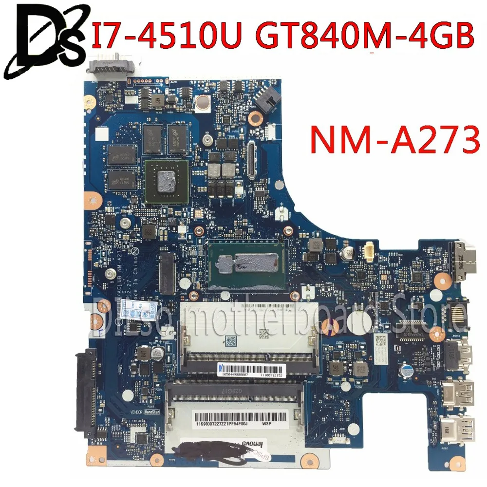 KEFU Z50-70 материнская плата для lenovo G50-70M G50-70 Z50-70 i7-4510u материнской ACLUA/ACLUB NM-A273 GT840M-4GB Тесты