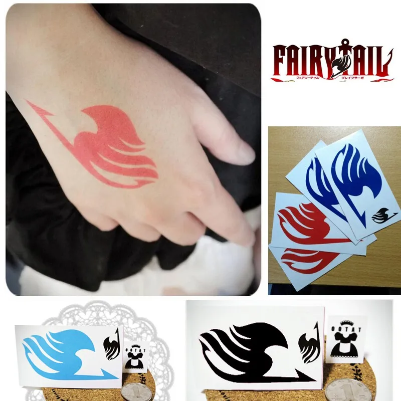 3 Logo Fairy Tail Waterproof Stickers Natsu Elza Gray Lucy Zera Yuri Zero Constellation Tempora Cosplay Tattoos Fairy Tail Tail Fairyfairy Tail Natsu Aliexpress