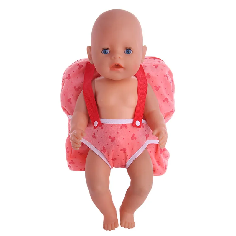 Исходящие пакеты открытый рюкзак для переноски подходит 18 дюймов американский и 43 см Кукла одежда аксессуары, игрушки для девочек, поколение, подарок - Цвет: n781