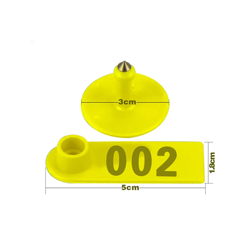 № 1-500 для прикрепления бирок к ушам овец знаки со словами уха лазерного набора медных головок серьги фермы животных идентификационная карта