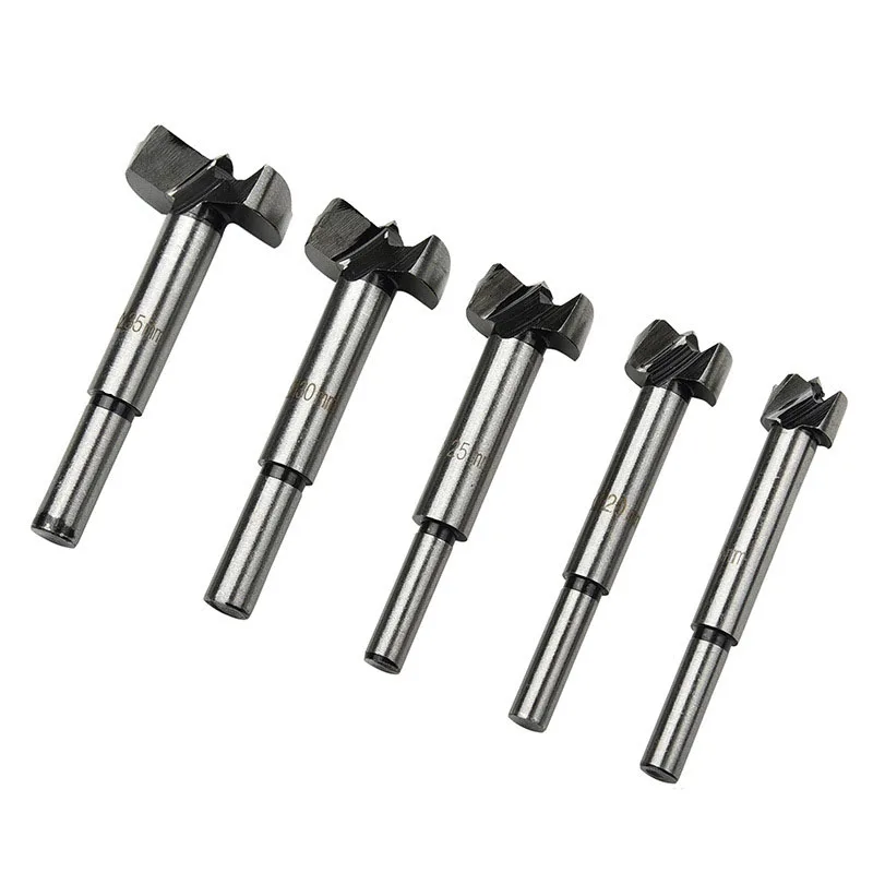 

5pcs Wood Drills Forstner Drill Bits Use Wood Drilling Core Drill Bit Cutters For Wood Wood Plank Puncher Woodworking Flat Wing