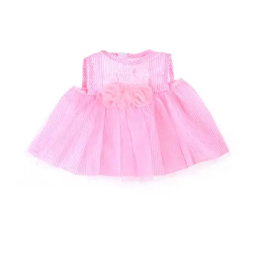

1 Set Cute Clothes Fits Doll Dress+Briefs Pink Flower Summer Doll Dress For 18 Inch Doll DIY Handmade Doll Accessories
