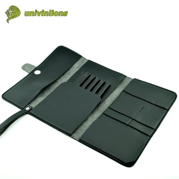 

14*25 cm hairdresser bag pro leather hair scissor combs clips barber hairdressing pouch holder case hair care styling tools