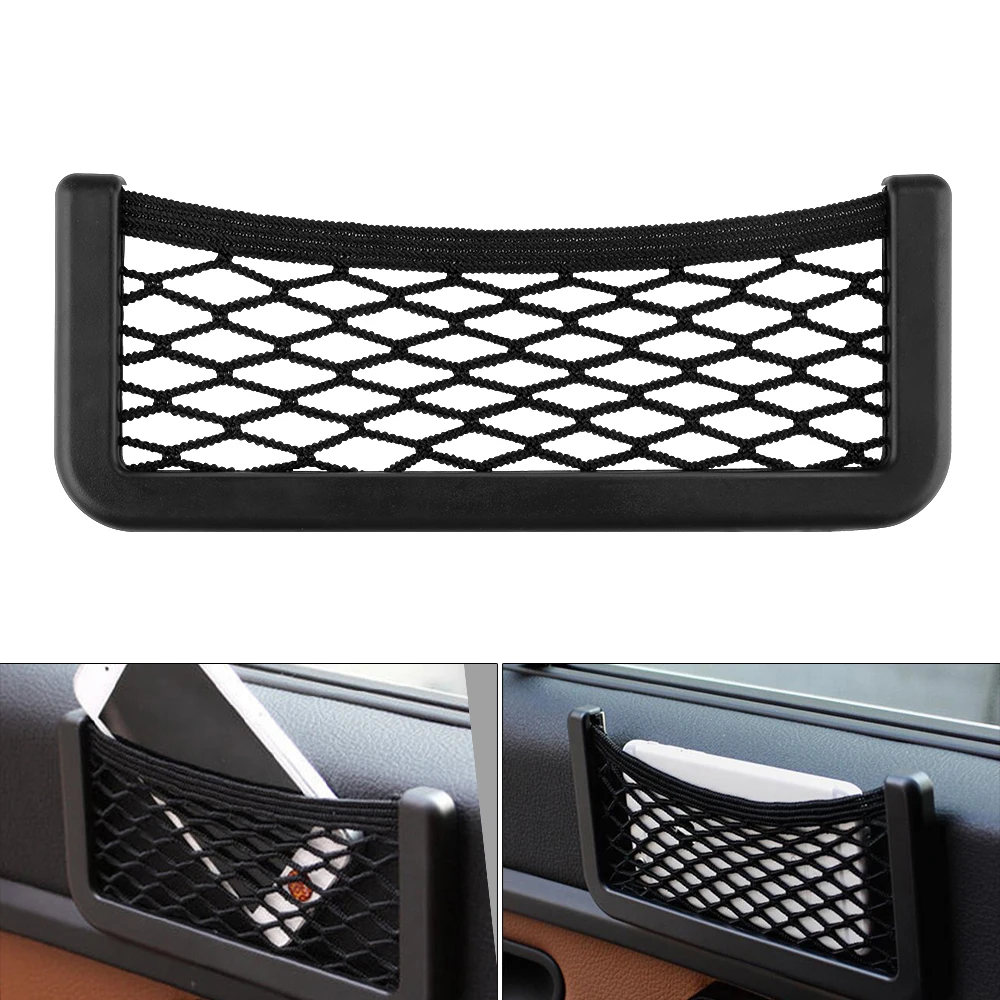 4x Car Styling Accessories Seat Storage Net Bag Phone Holder For ...
