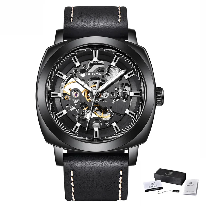 BENYAR Men's Watches Top Brand Luxury Business Automatic Mechanical Watch Men Waterproof Sport Wrist Watches Relogio Masculino 