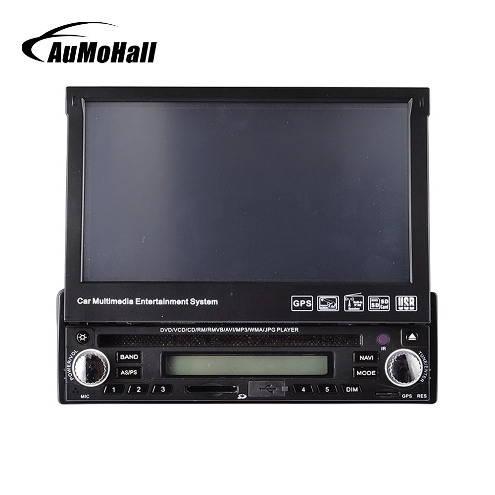 

AuMoHall 7" HD Touch Screen Car DVD Player Radio GPS Navigator 1 DIN Detachable Car Video Player